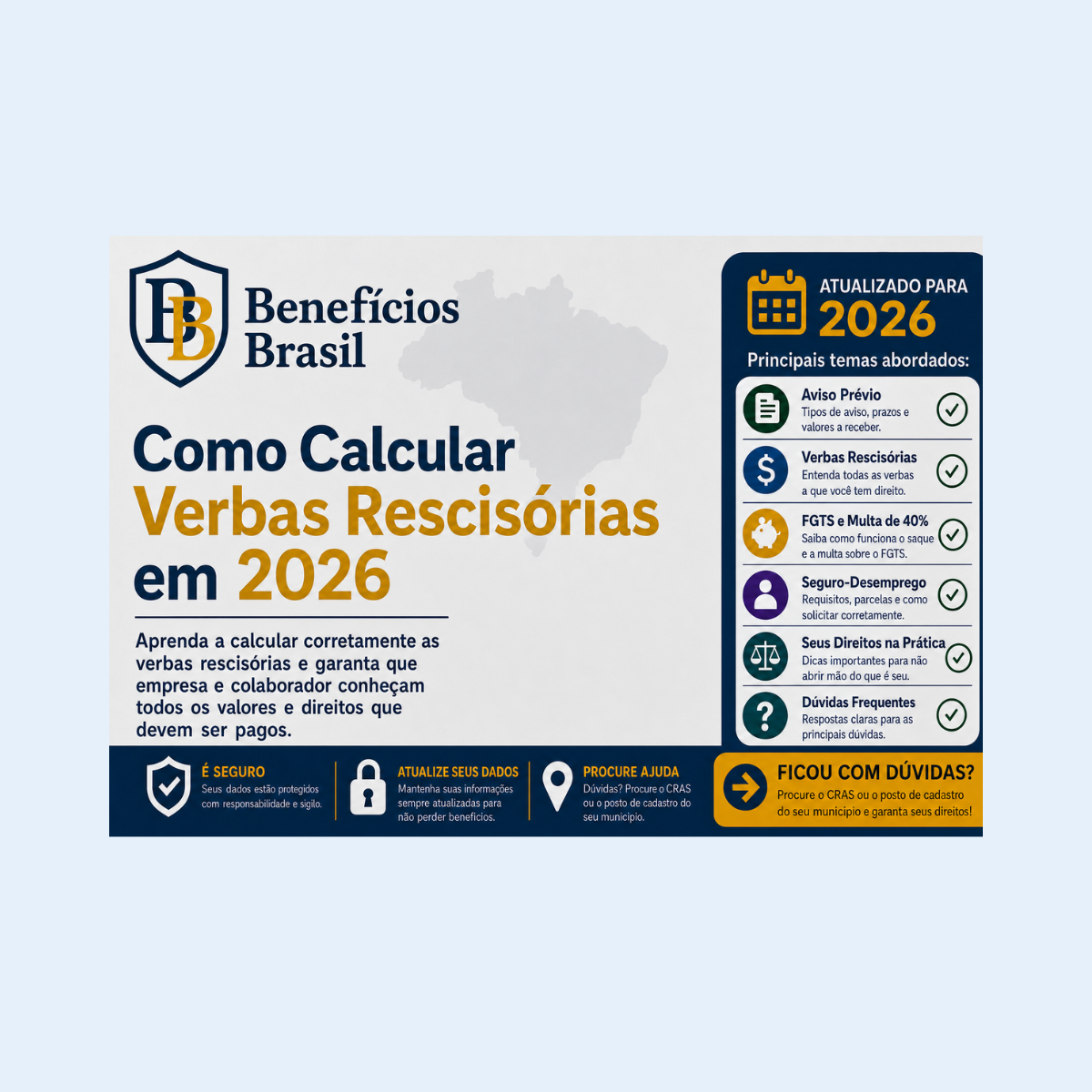 como calcular verbas rescisórias 2026 CLT
