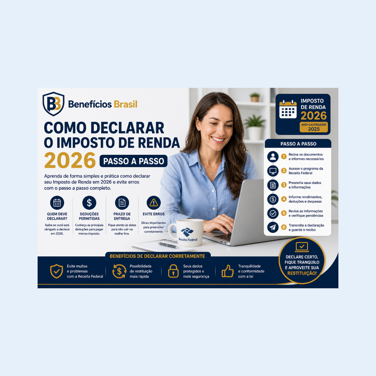 como declarar imposto de renda 2026 passo a passo