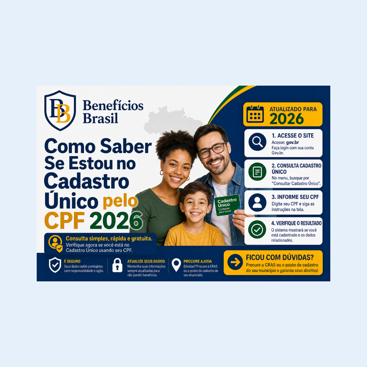 como saber se estou no cadastro único pelo cpf 2026