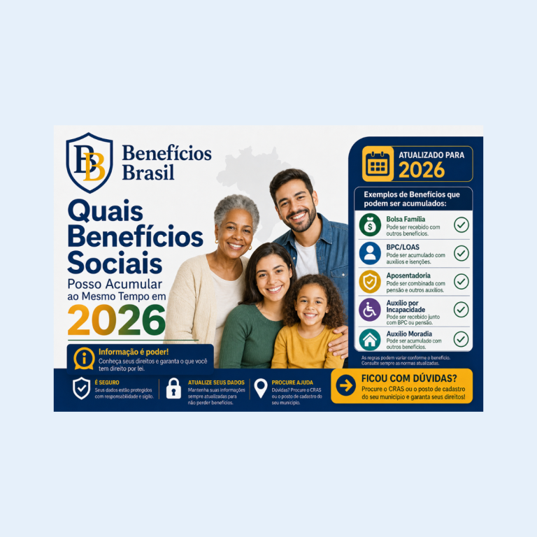 quais benefícios sociais posso acumular ao mesmo tempo 2026