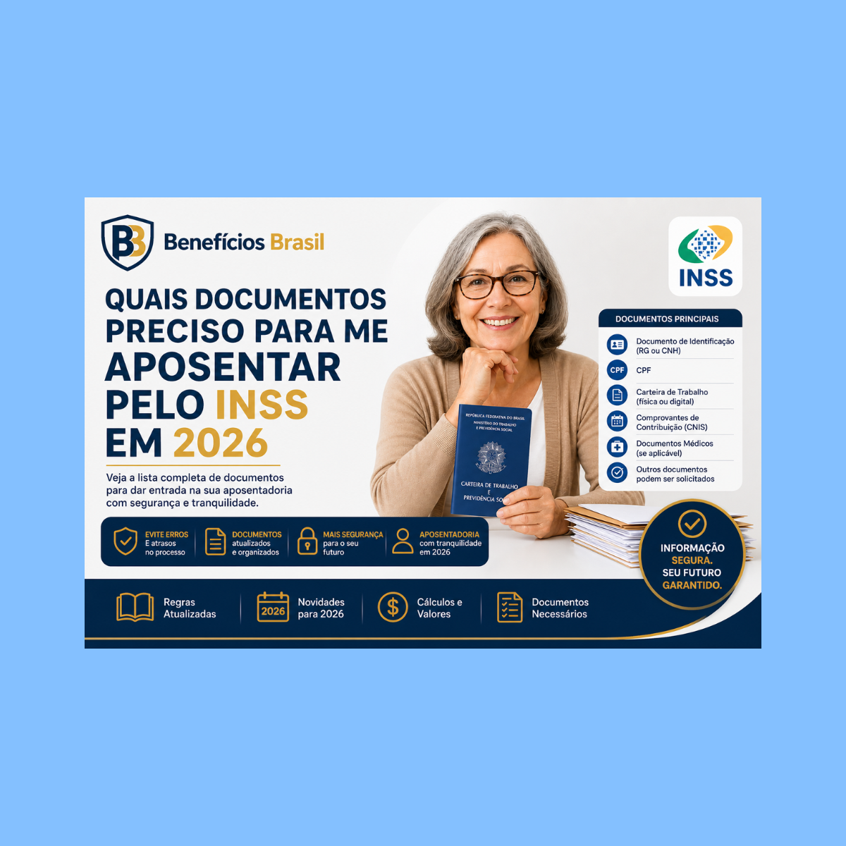 documentos necessários para aposentadoria INSS 2026
