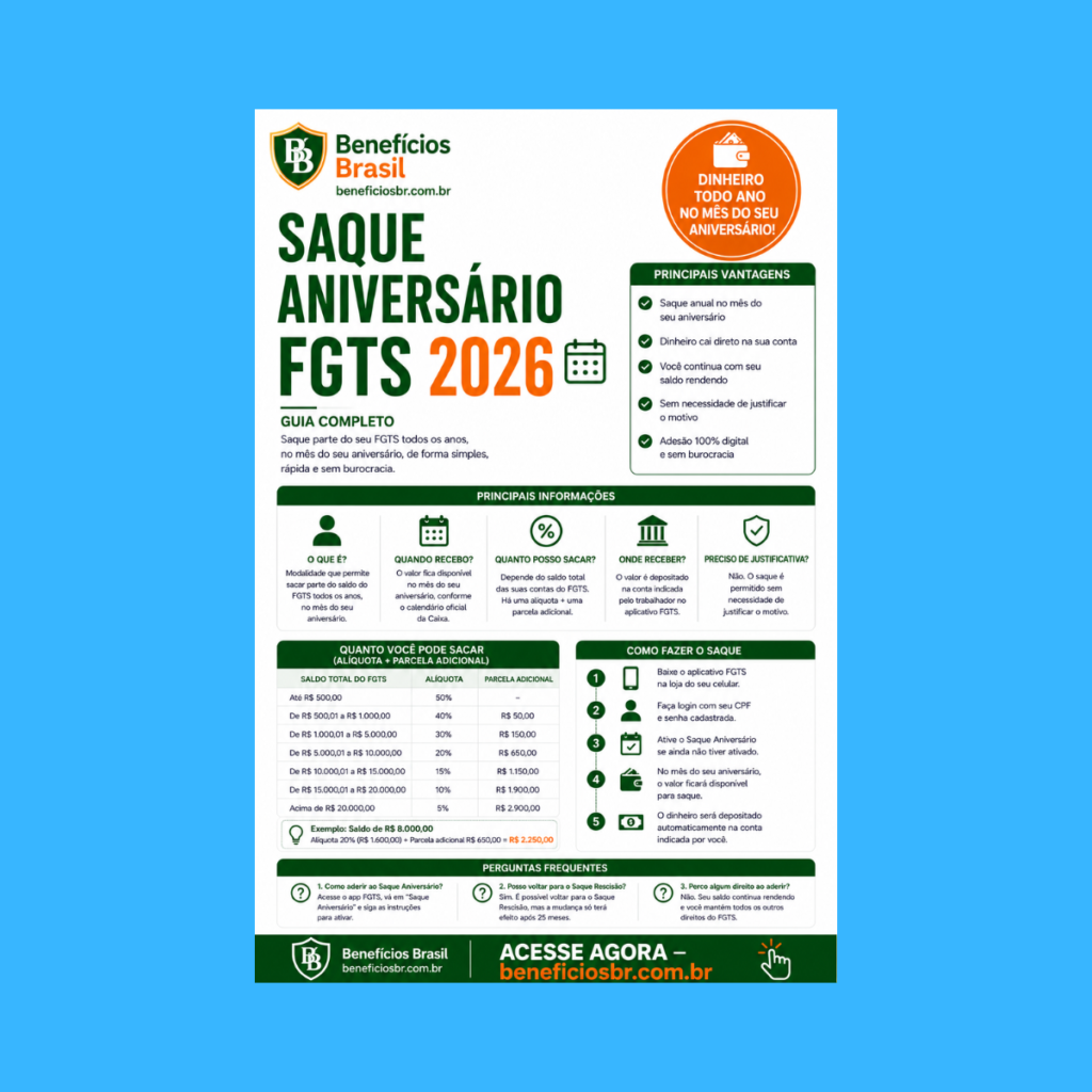 saque aniversário FGTS 2026