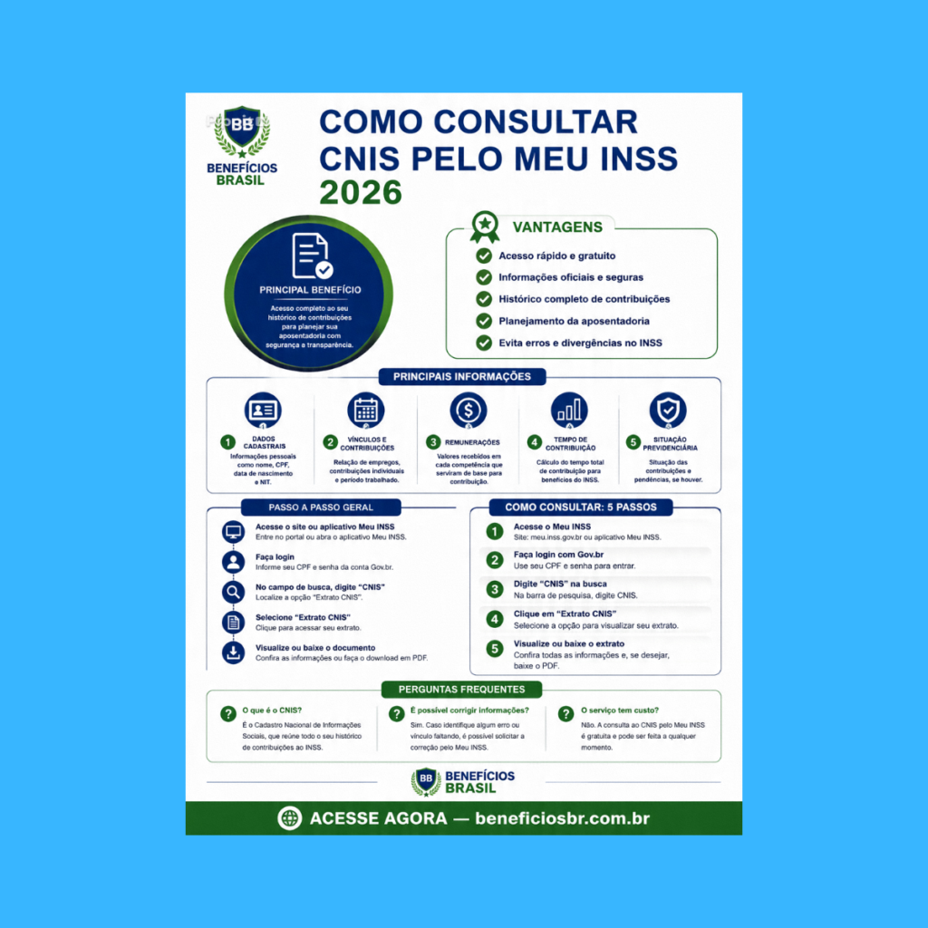 como consultar CNIS pelo Meu INSS 2026
