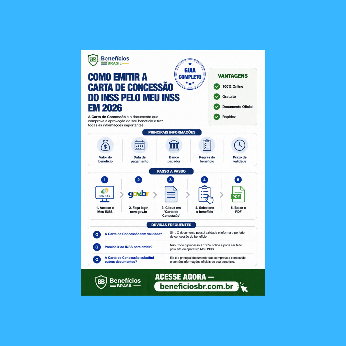 como emitir carta de concessao inss