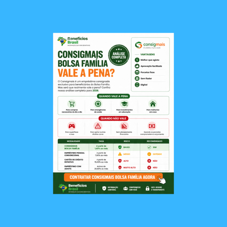 consigmais bolsa familia vale a pena 2026