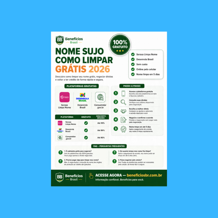 nome sujo como limpar gratis 2026
