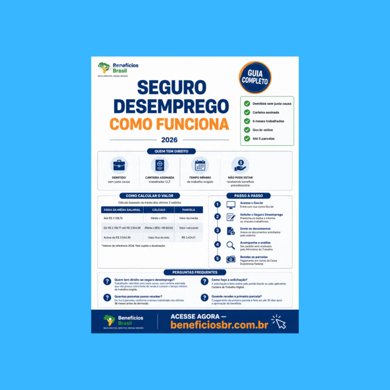 seguro desemprego como funciona 2026