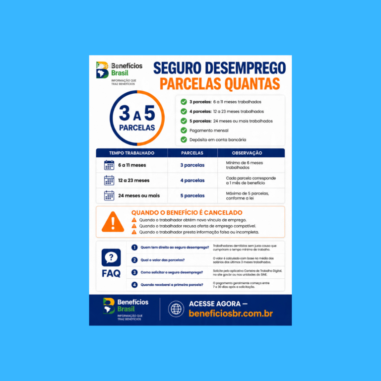 seguro desemprego parcelas quantas 2026