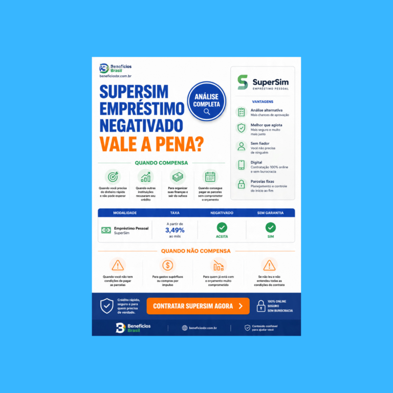supersim emprestimo negativado vale a pena 2026