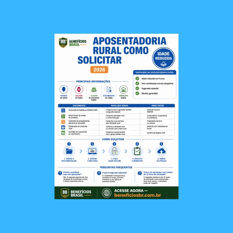 aposentadoria rural como solicitar
