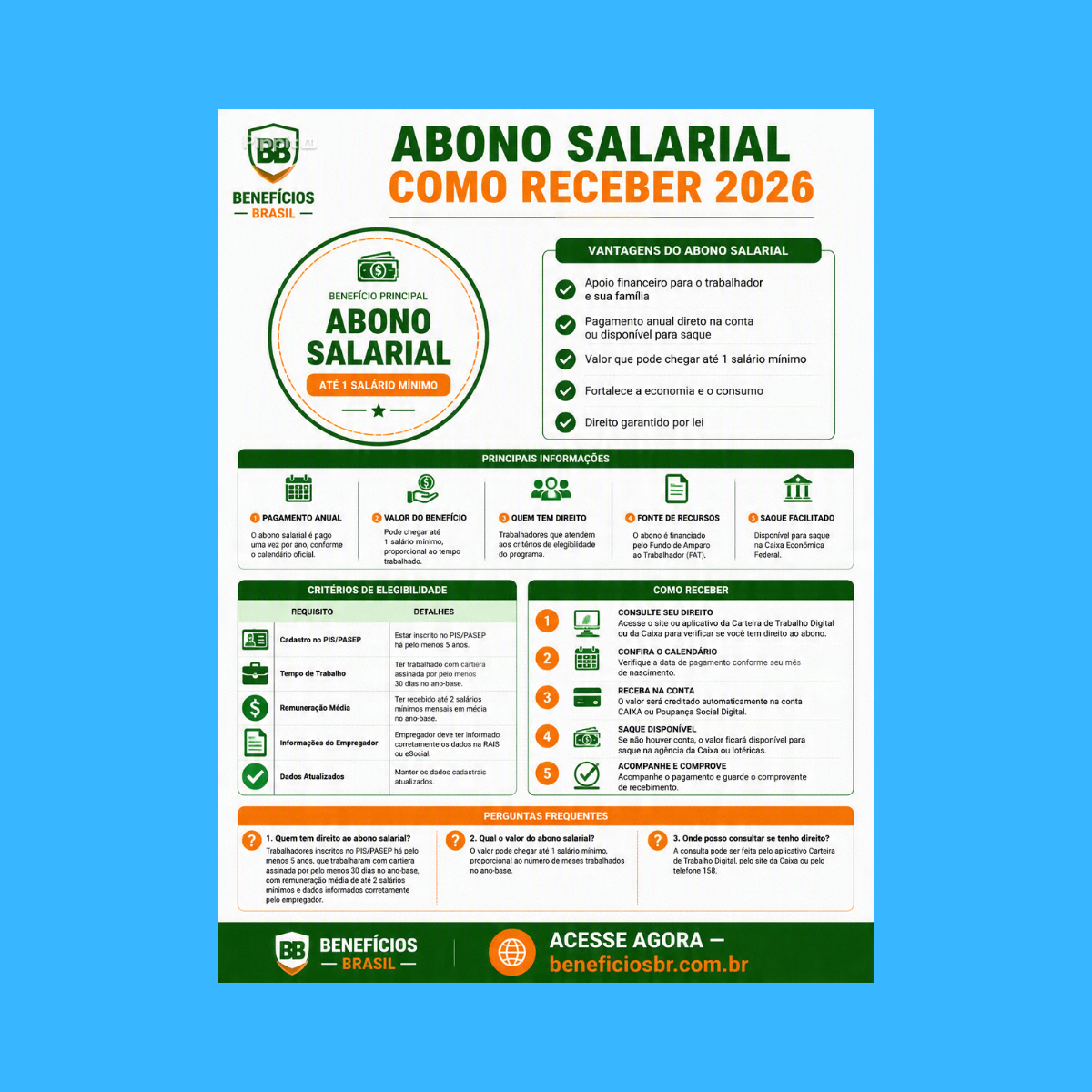 abono salarial como receber 2026