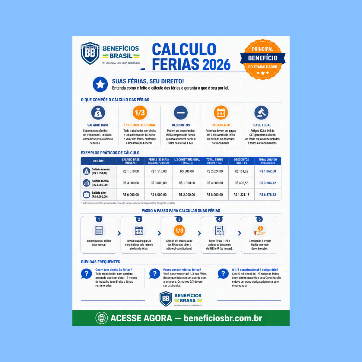 calculo ferias 2026