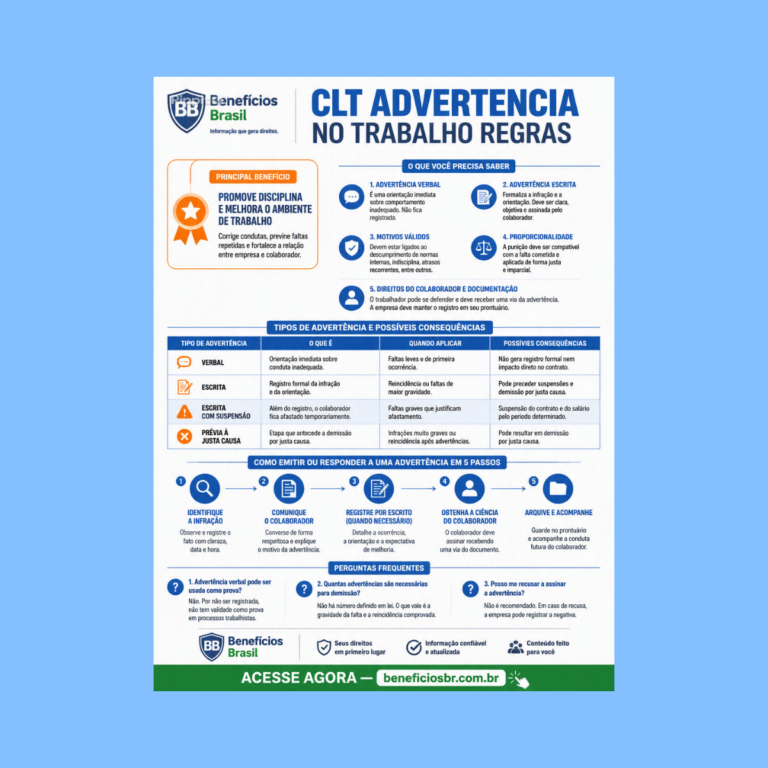 clt advertencia no trabalho regras