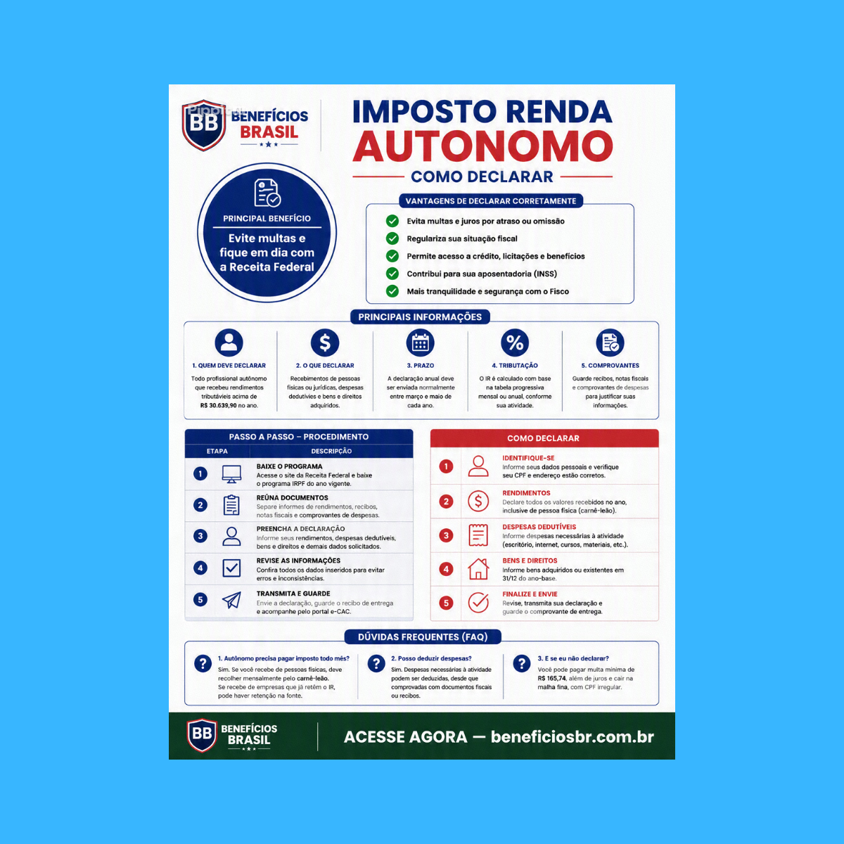 imposto renda autonomo como declarar