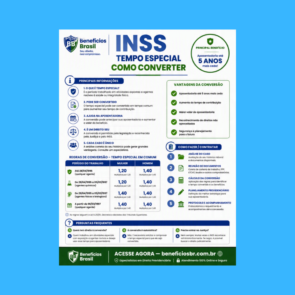 inss tempo especial como converter